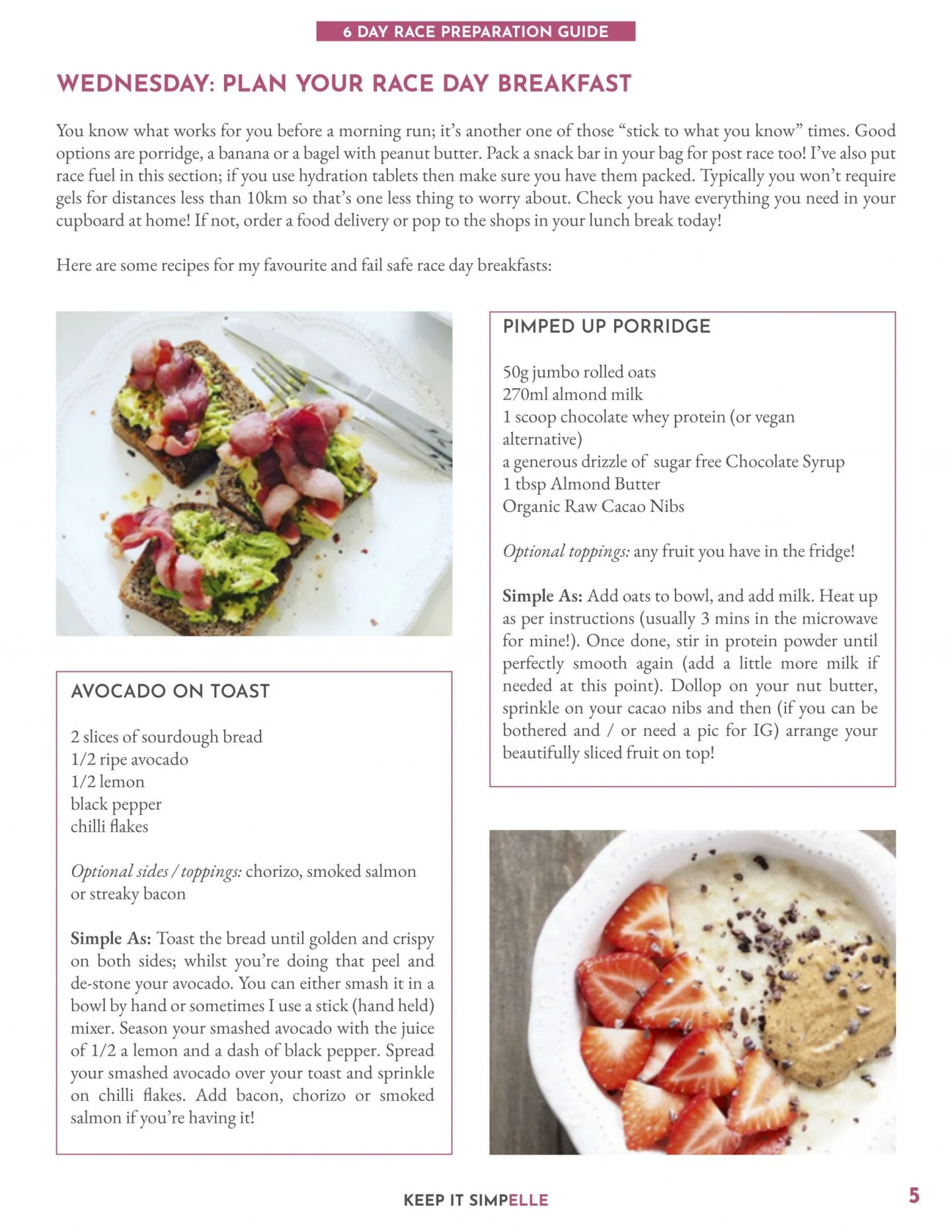 get a sneak peek - get your free race day prep guide here