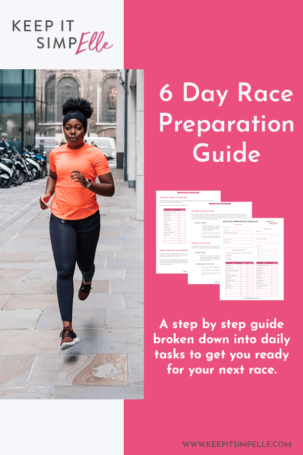 Race Day Prep Guide pinterest image