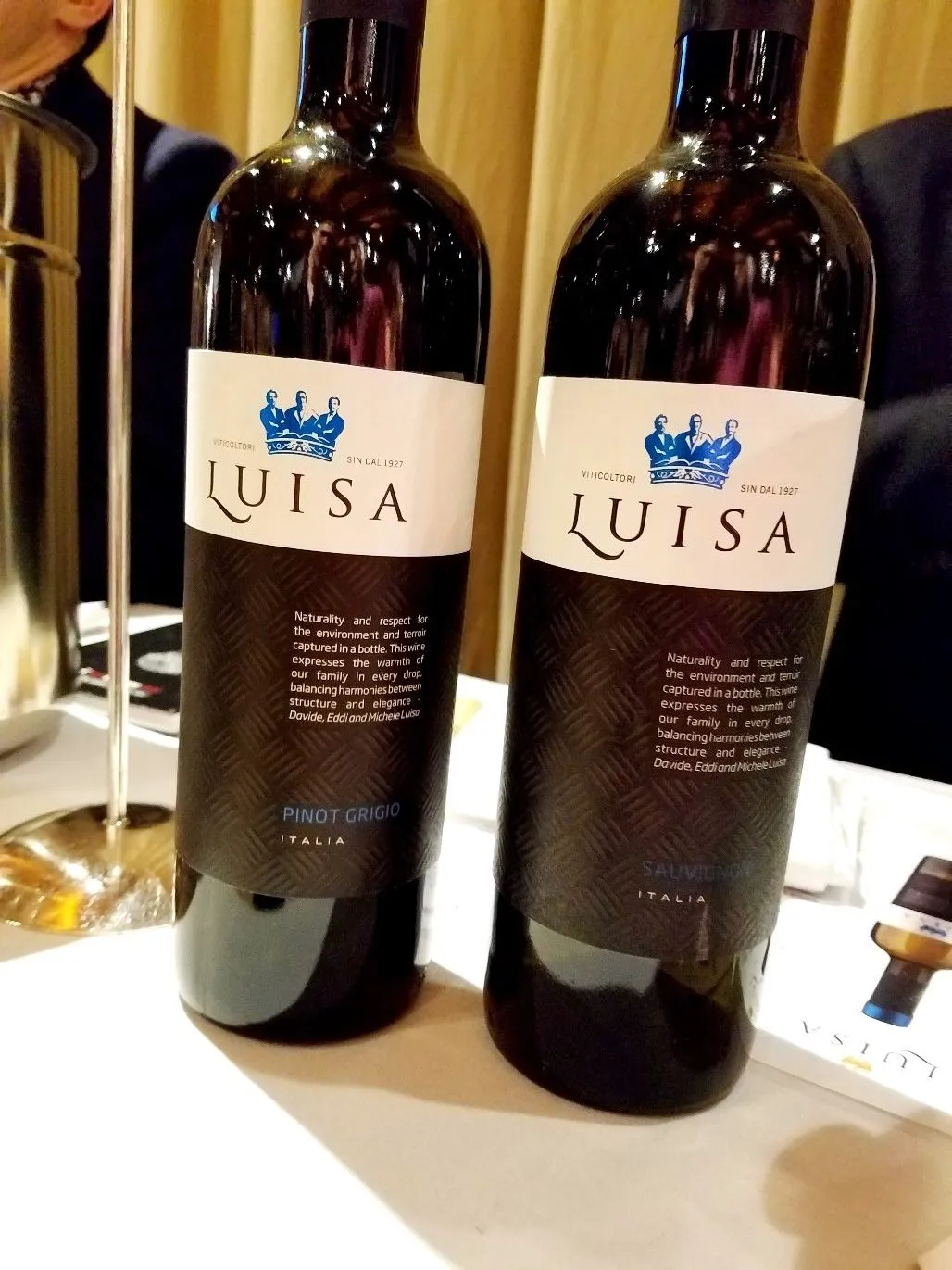 Luisa, Pinot Grigio 2018 & Sauvignon 2018 James Suckling Great Wines of Italy New York 2020, Wine Casual