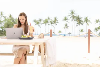 Krystle Church Working On Island