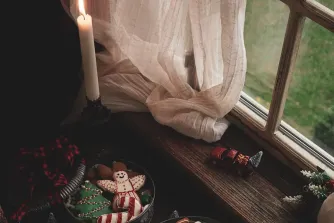 holiday cookies and festive holiday play