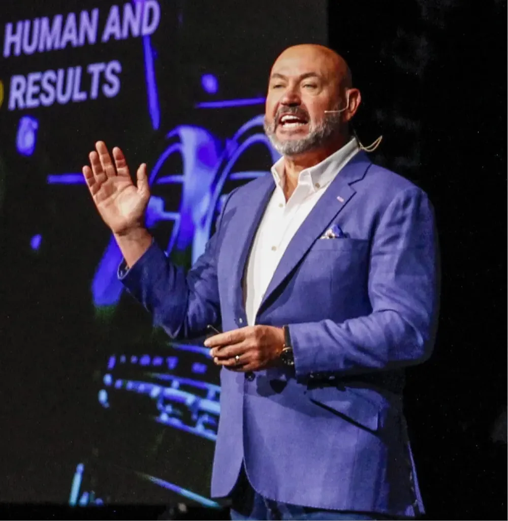 Executive coach Andrew Bryant speaking on self-leadership