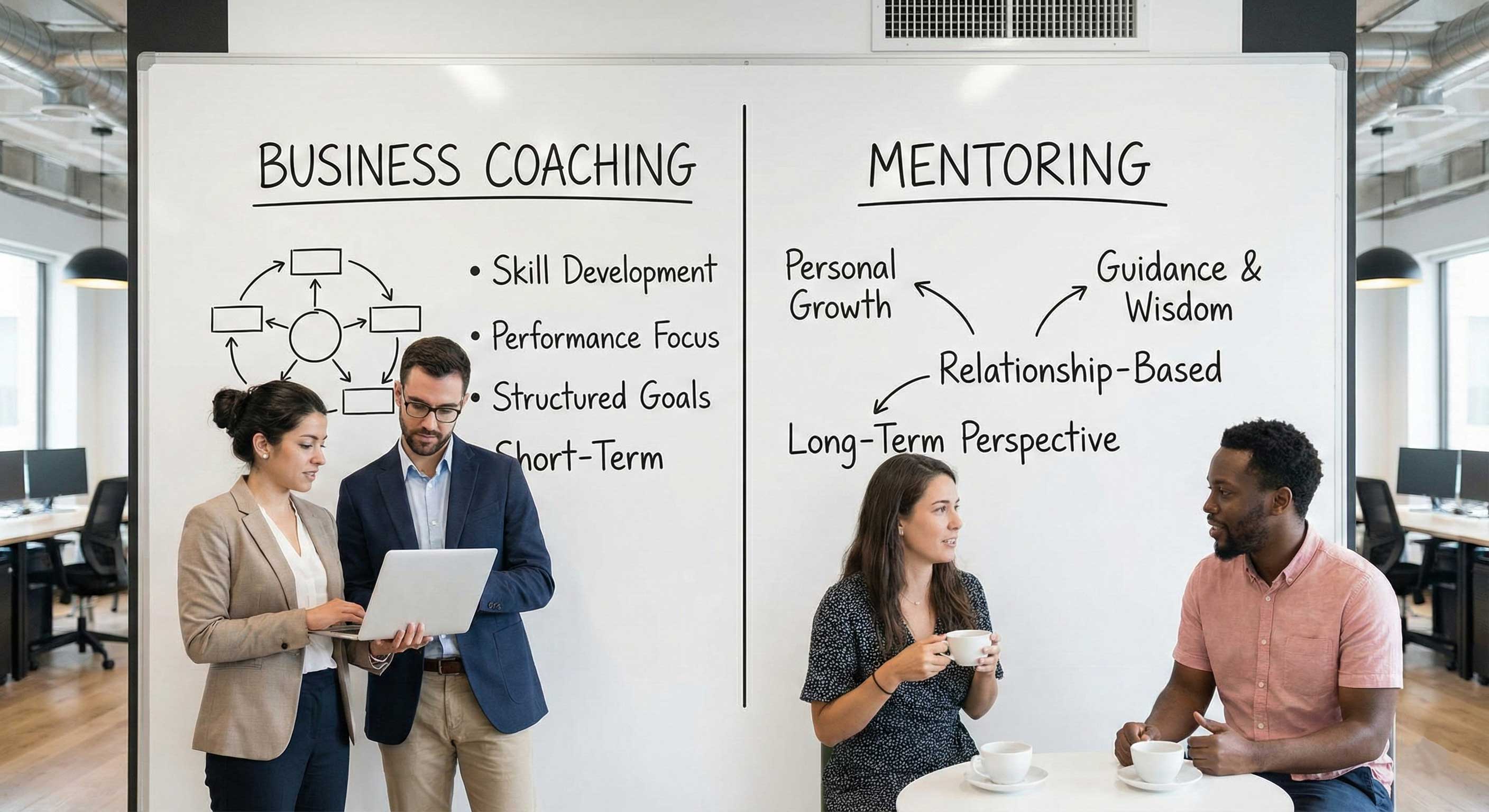Business Coaching vs. Mentoring – What’s the Real Difference?